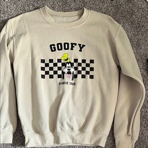 Disney Cream Goofy Sweatshirt